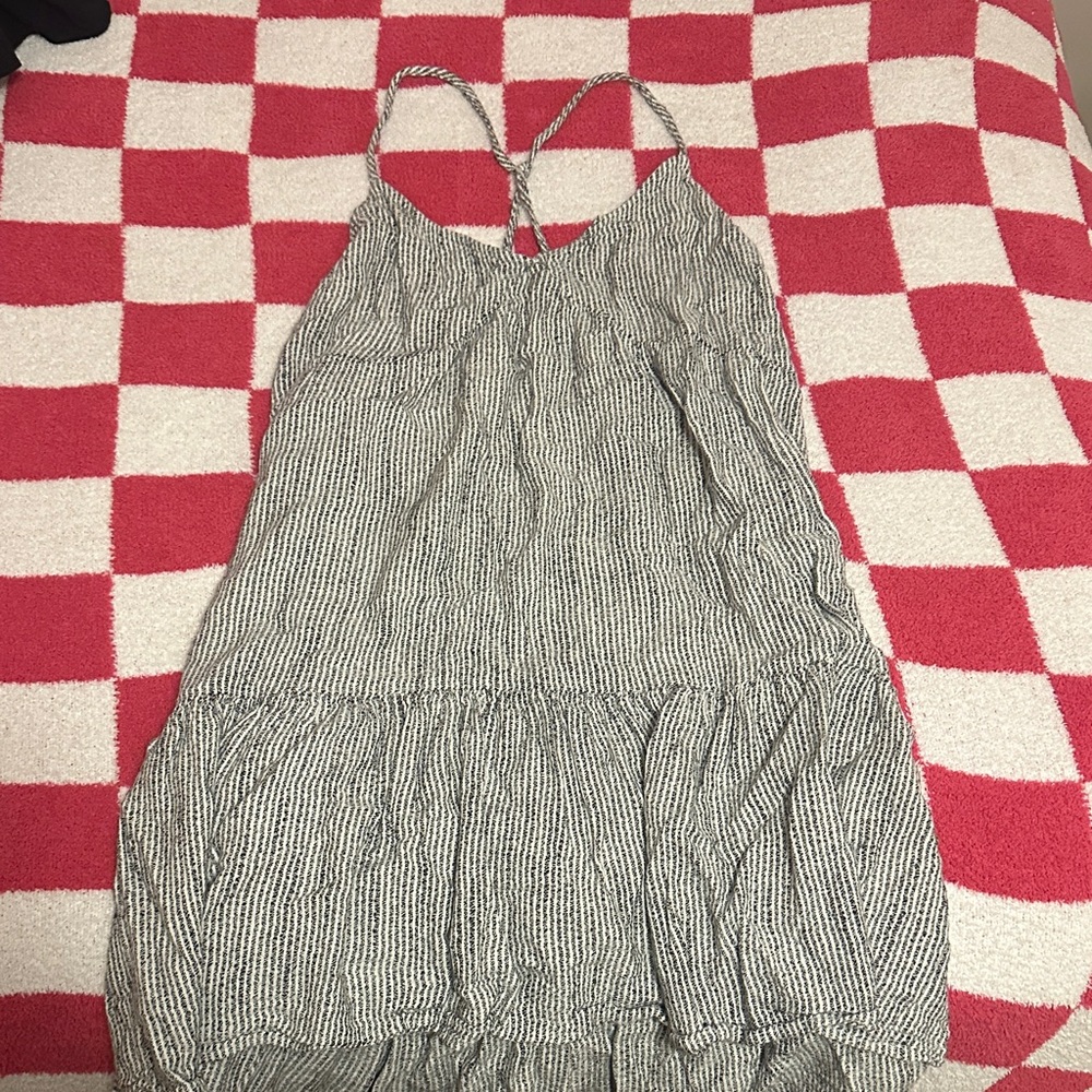 Aerie Black and White Striped Top